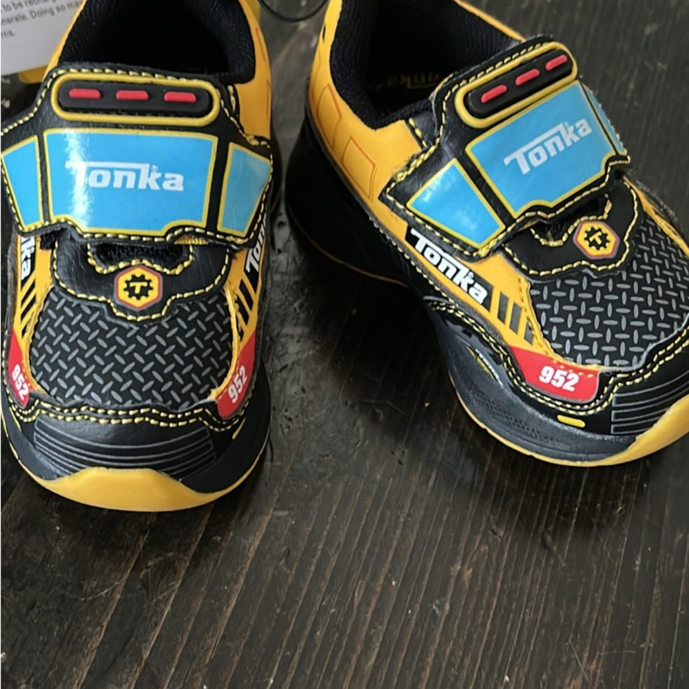 Tonka Black and Yellow Sneakers with Geometric Design
